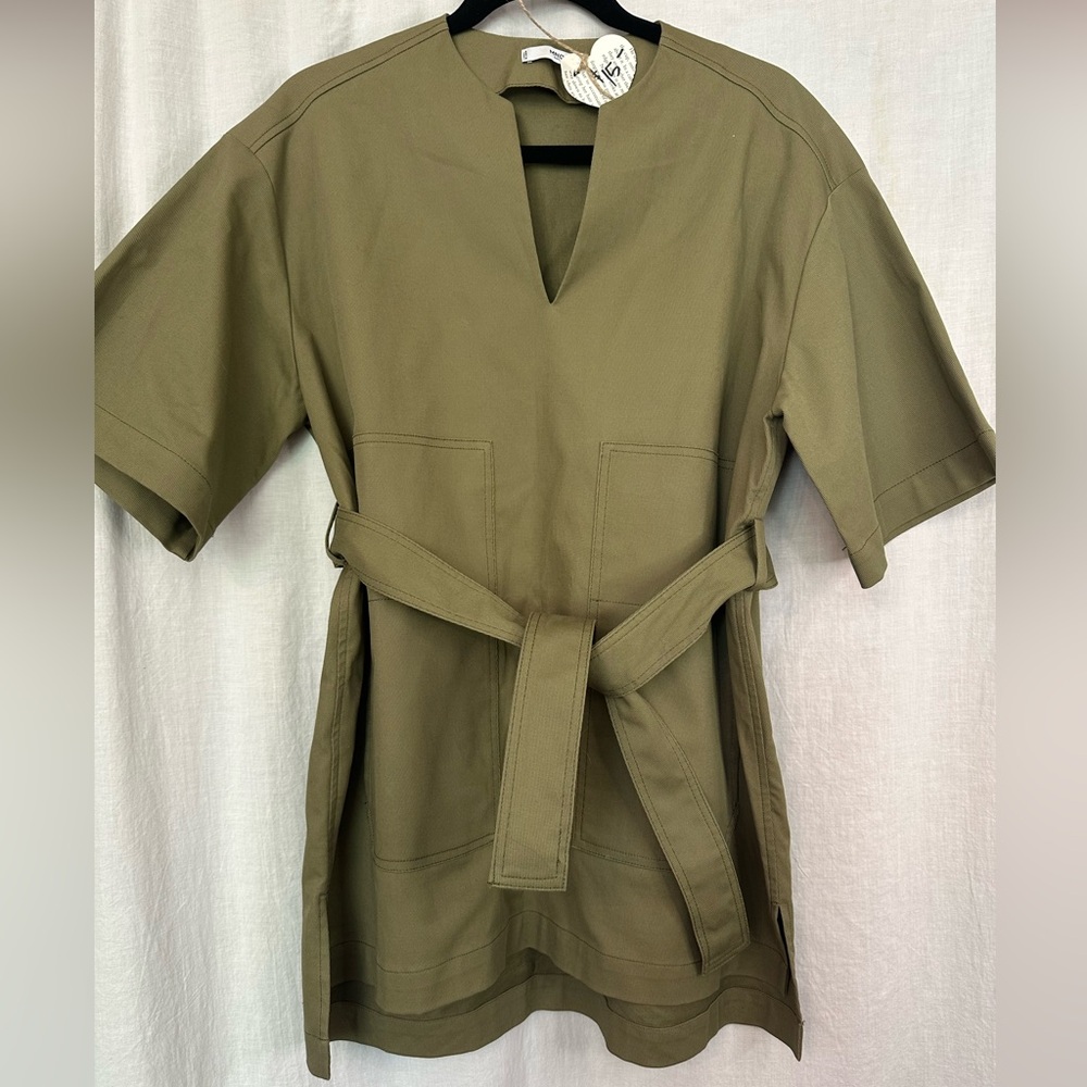 Olive Green Tunic with Belt